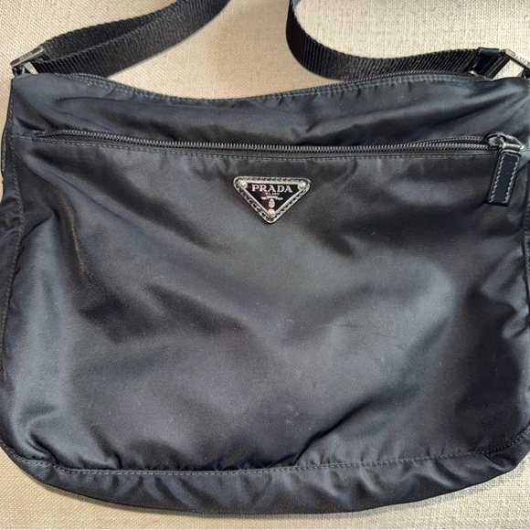 Prada Messenger Nylon Bag Crossbody Black - Picture 4 of 8